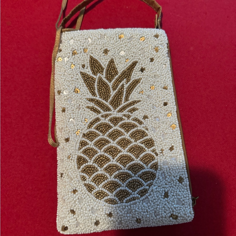 Sequin crossbody clutch